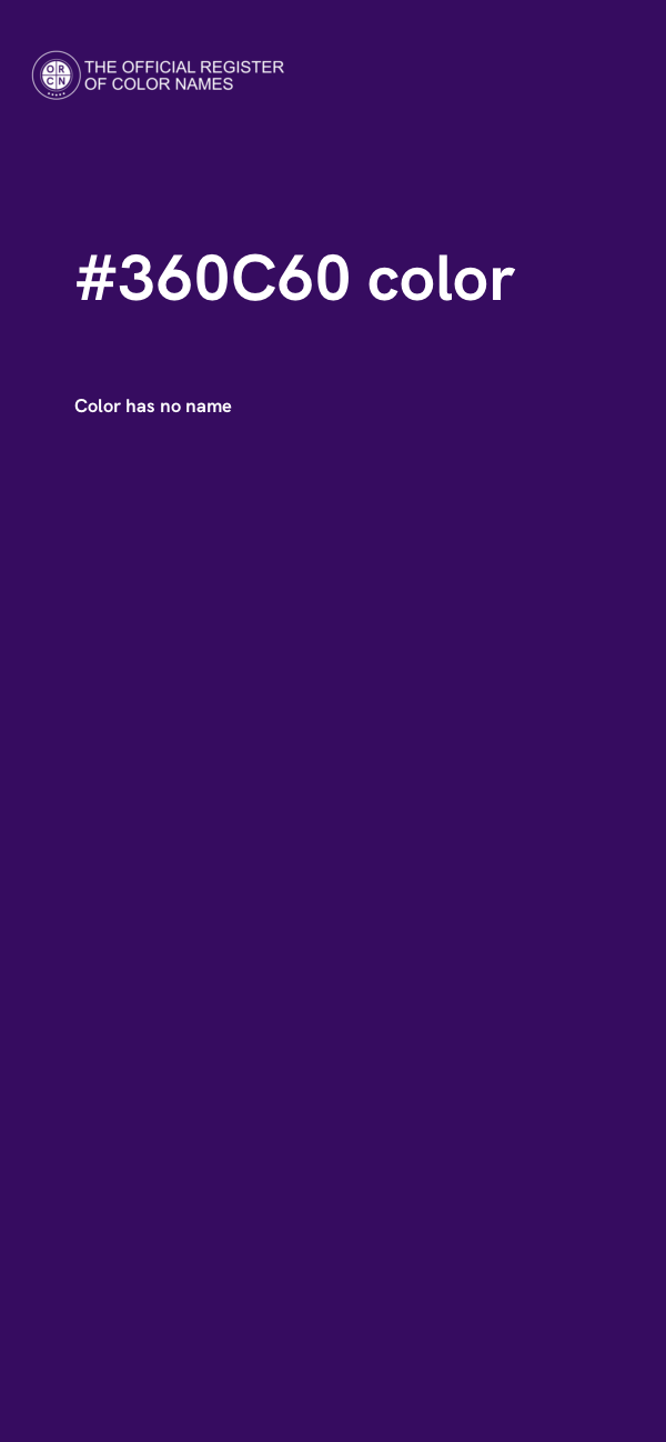 #360C60 color image