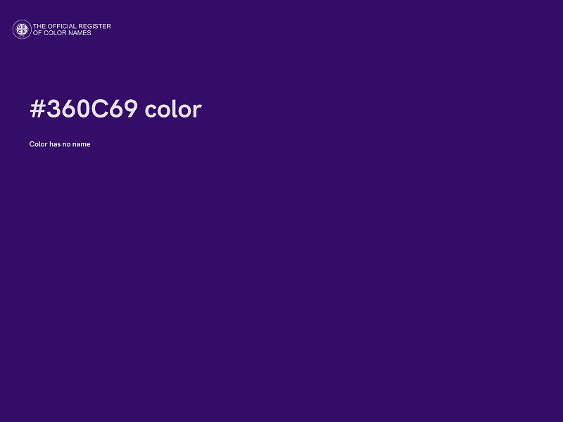 #360C69 color image