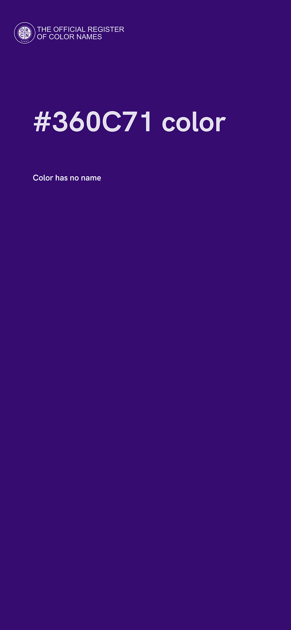 #360C71 color image