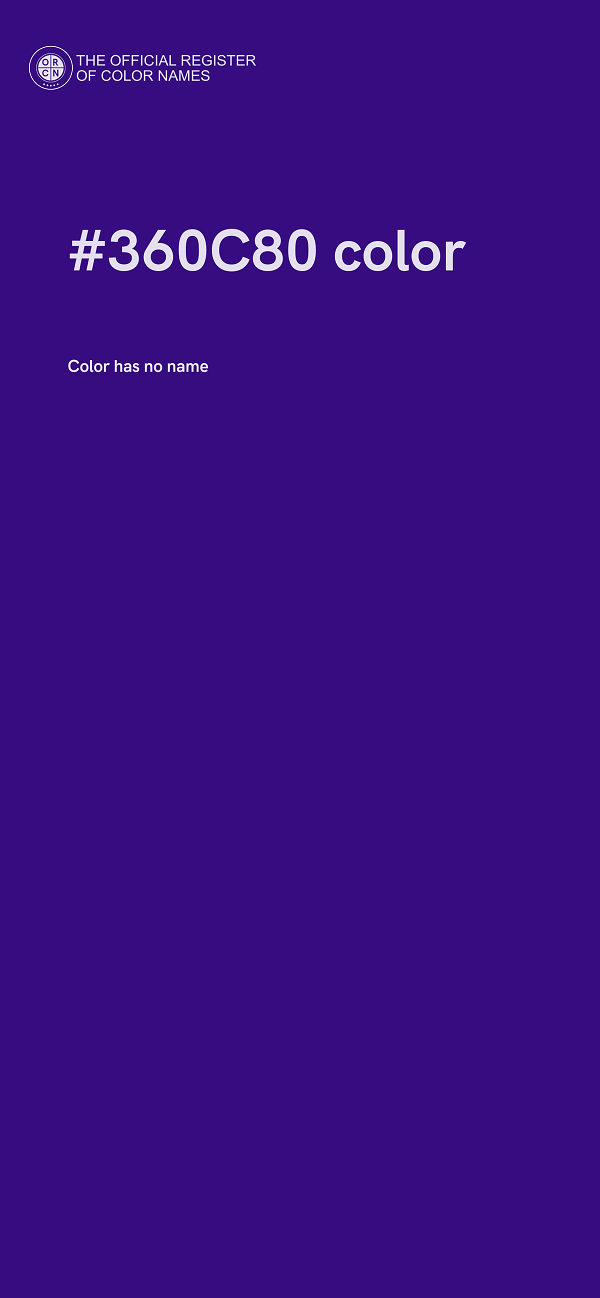 #360C80 color image