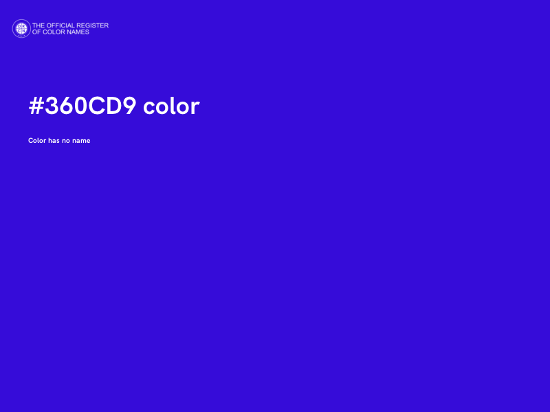 #360CD9 color image