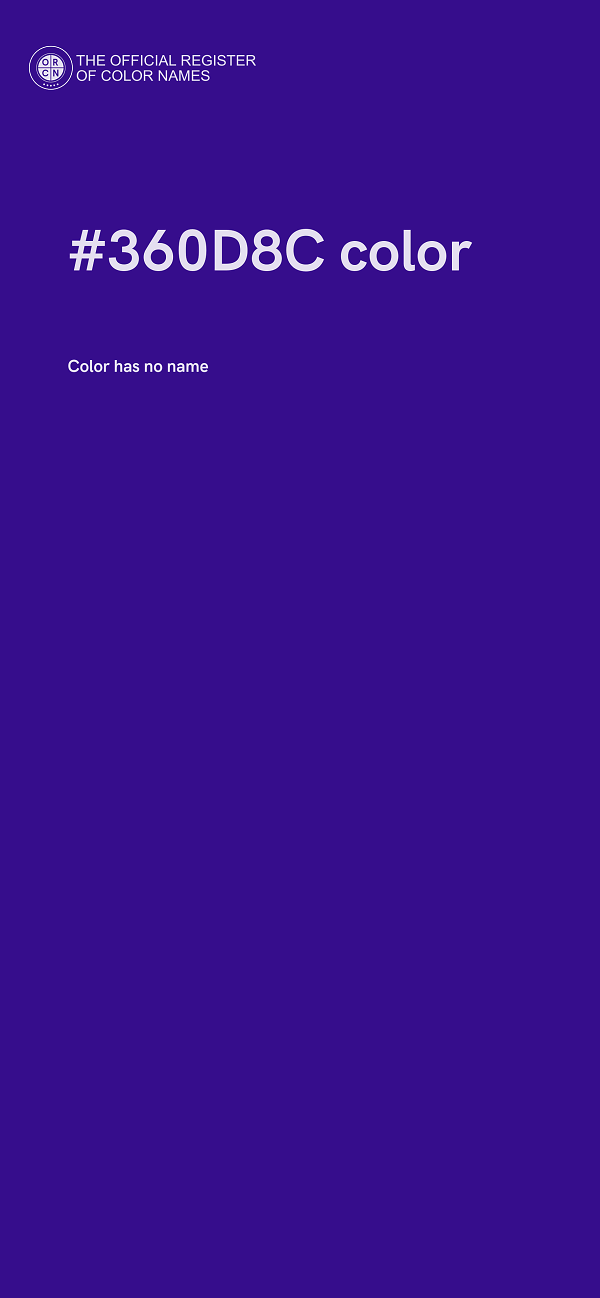 #360D8C color image