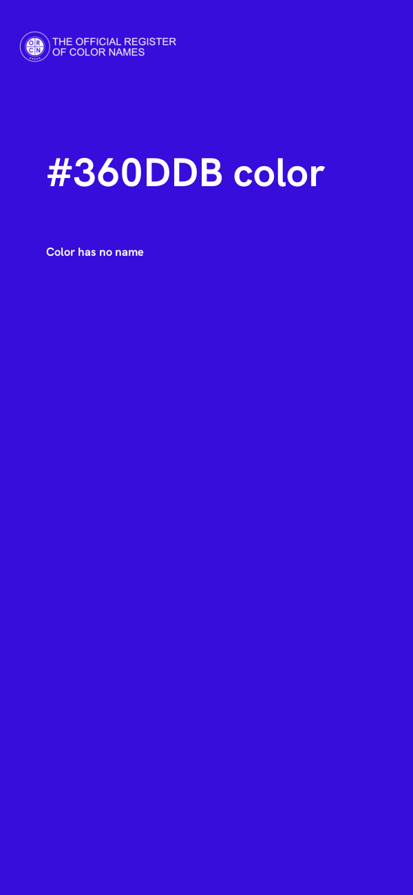 #360DDB color image