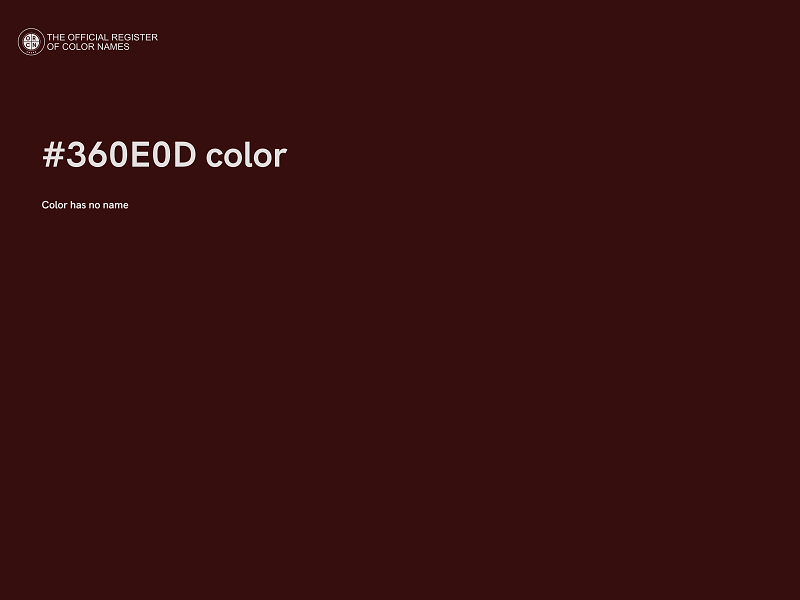 #360E0D color image