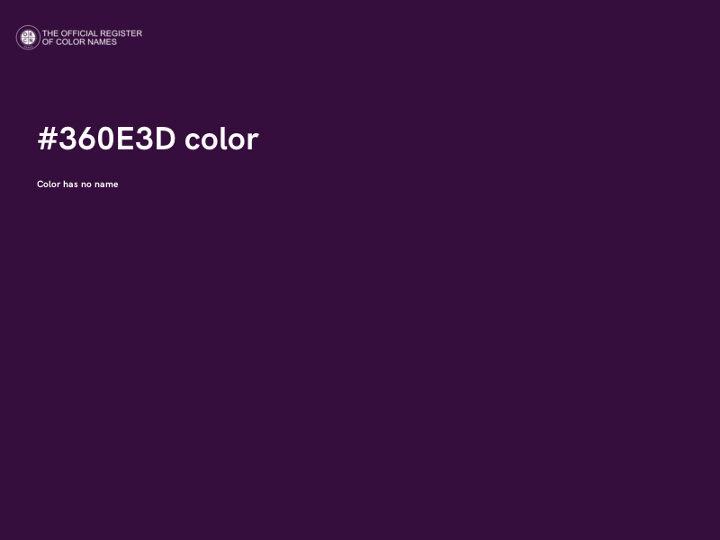 #360E3D color image