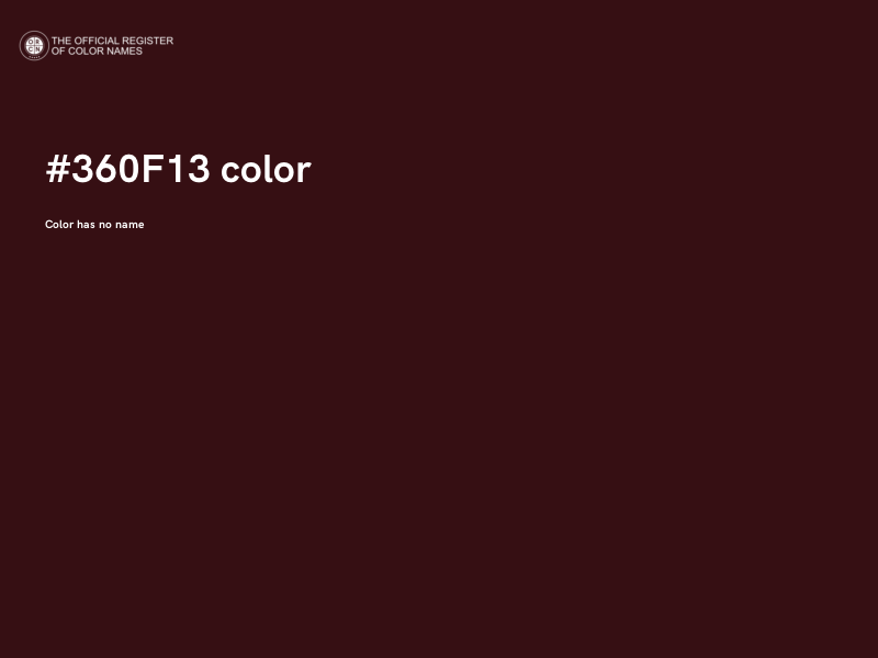 #360F13 color image
