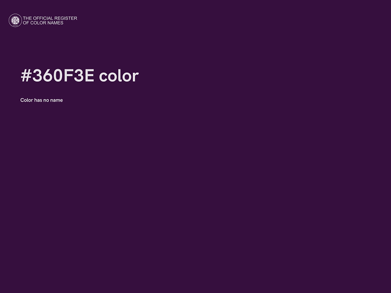 #360F3E color image