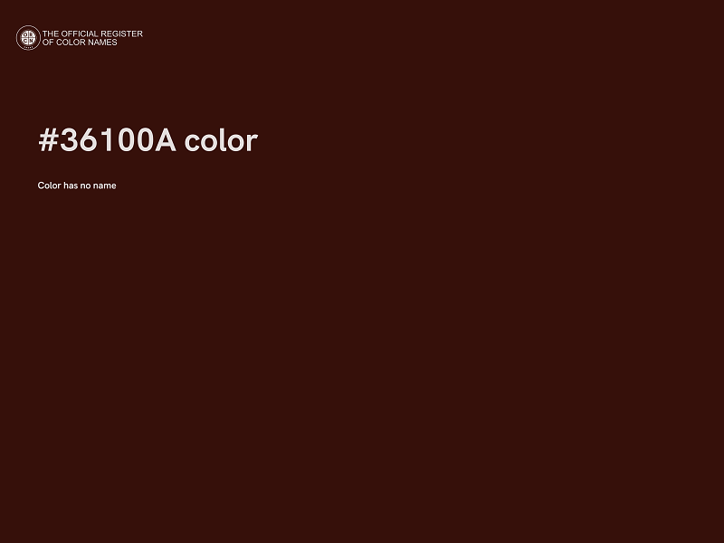 #36100A color image