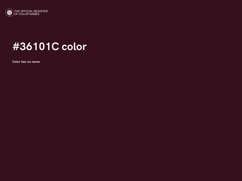 #36101C color image