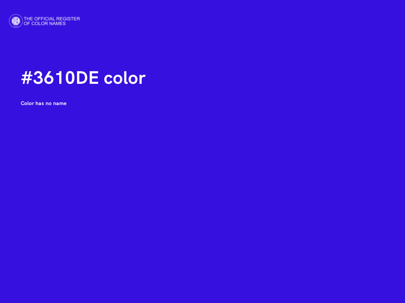 #3610DE color image