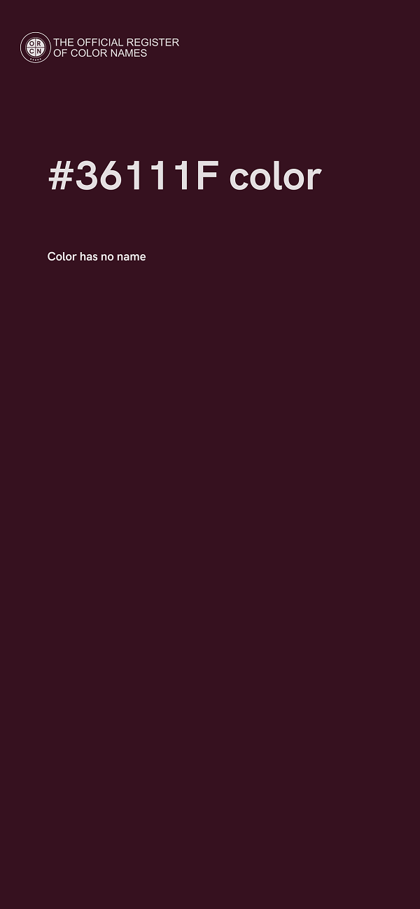 #36111F color image