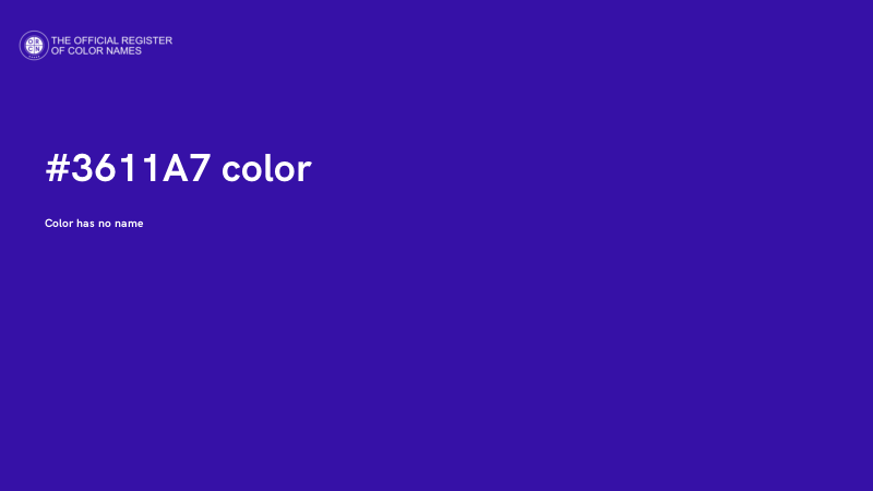 #3611A7 color image