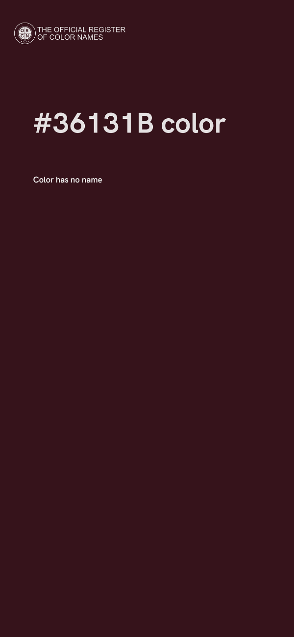#36131B color image