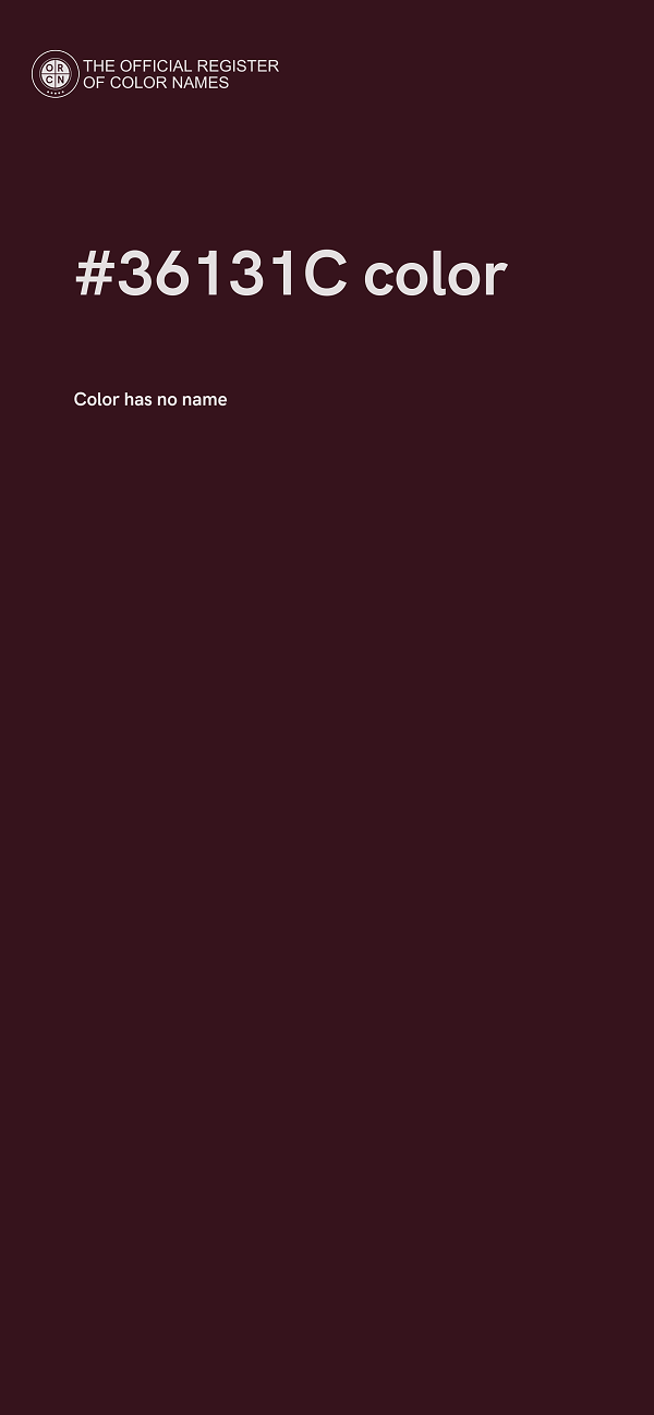 #36131C color image