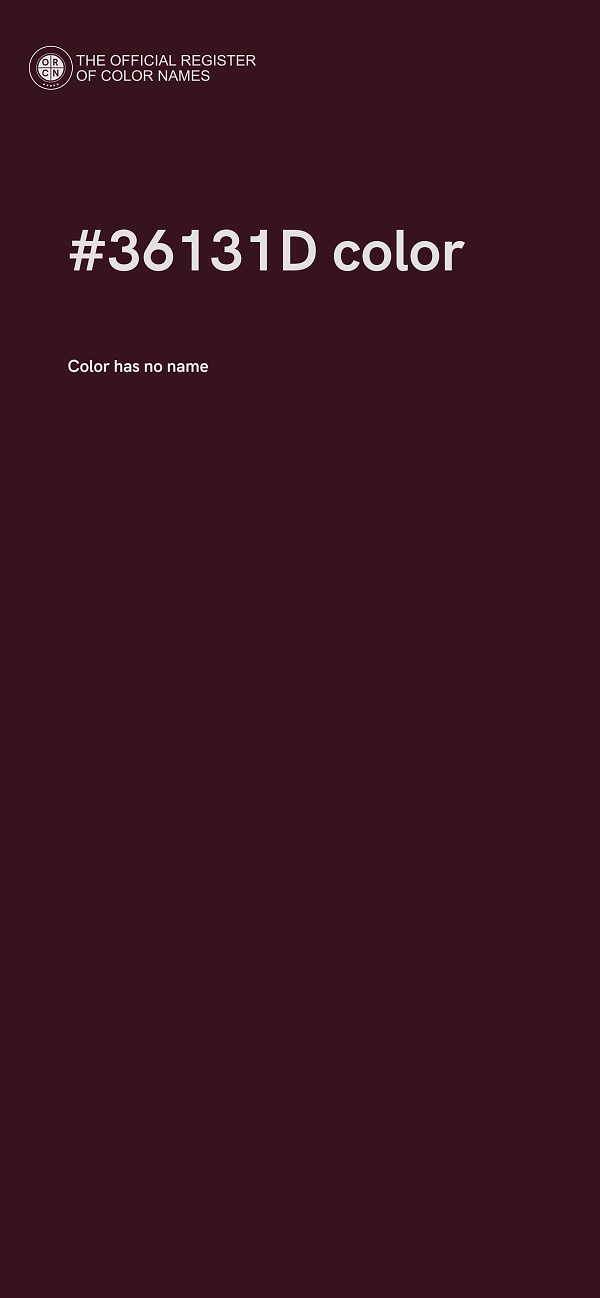 #36131D color image