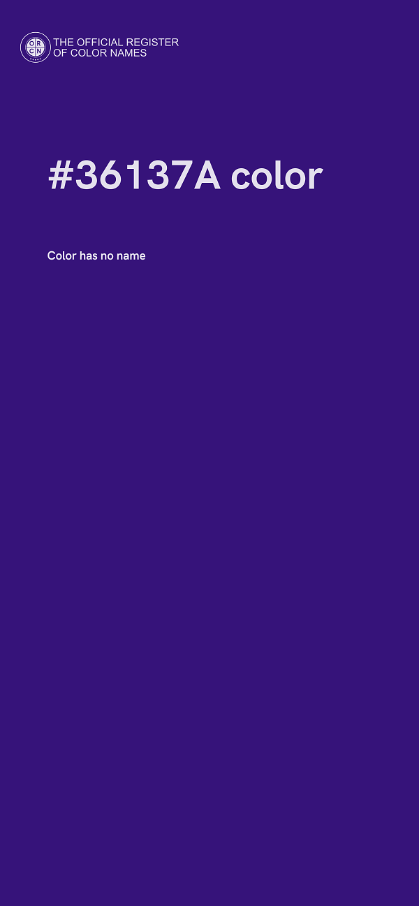 #36137A color image
