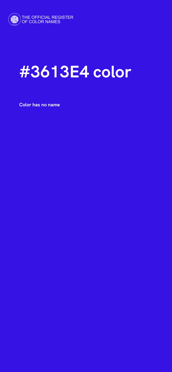 #3613E4 color image