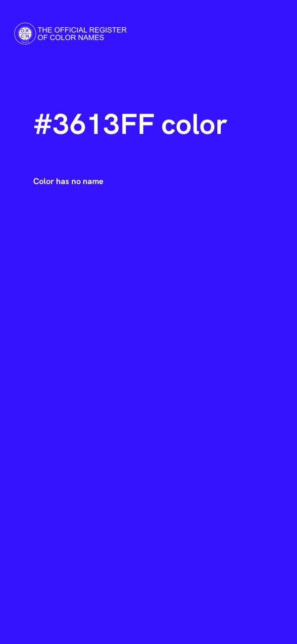 #3613FF color image