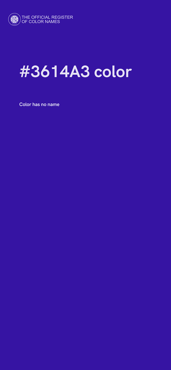 #3614A3 color image