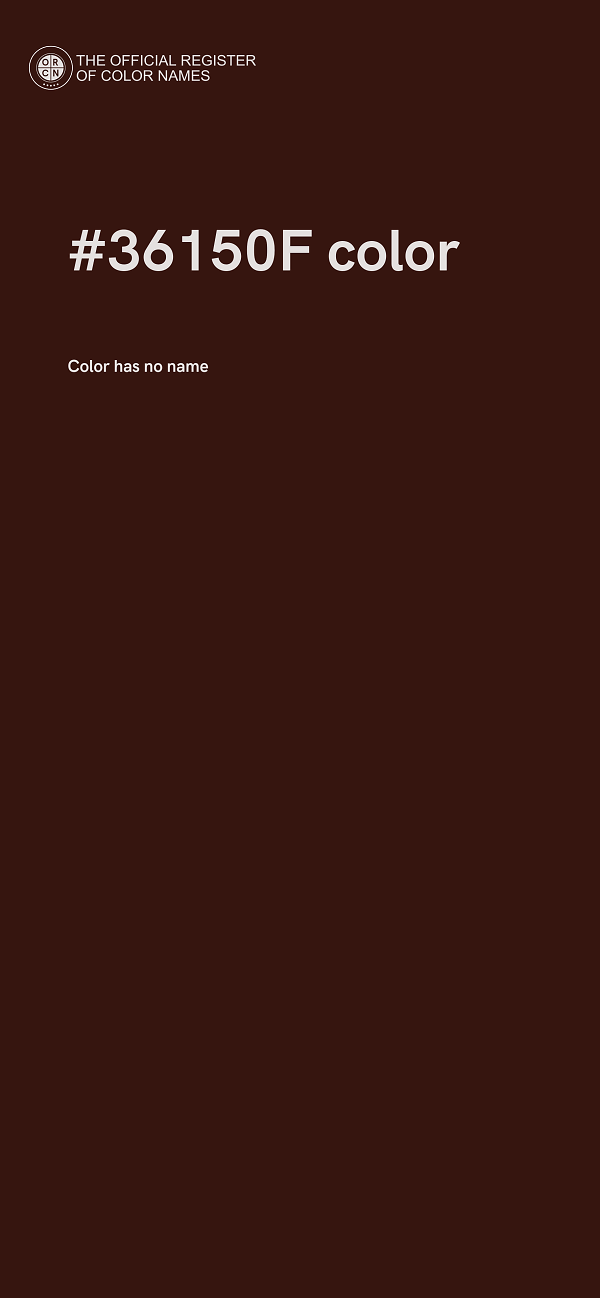 #36150F color image