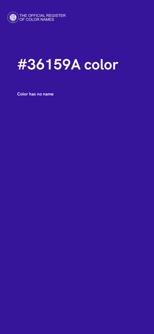 #36159A color image