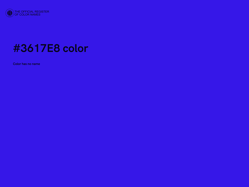 #3617E8 color image