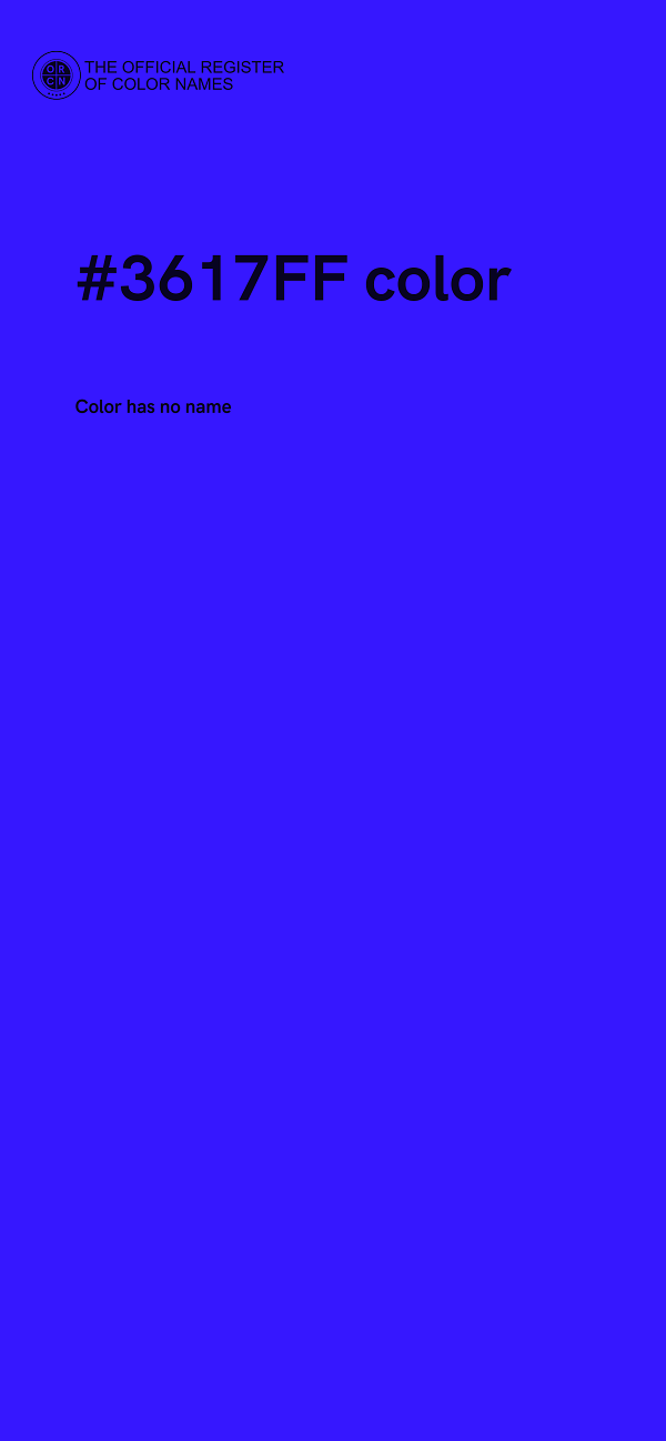 #3617FF color image