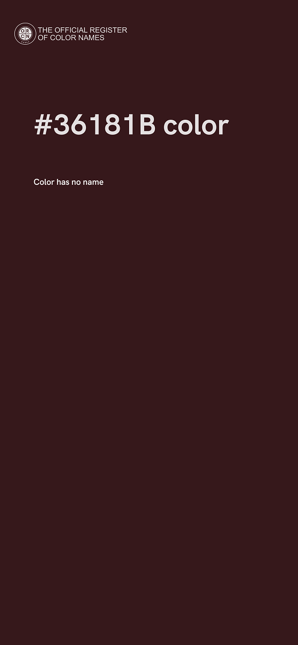 #36181B color image