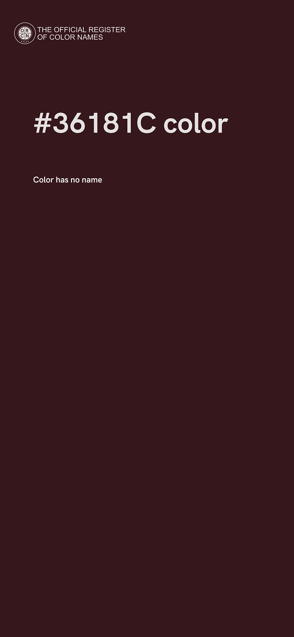 #36181C color image