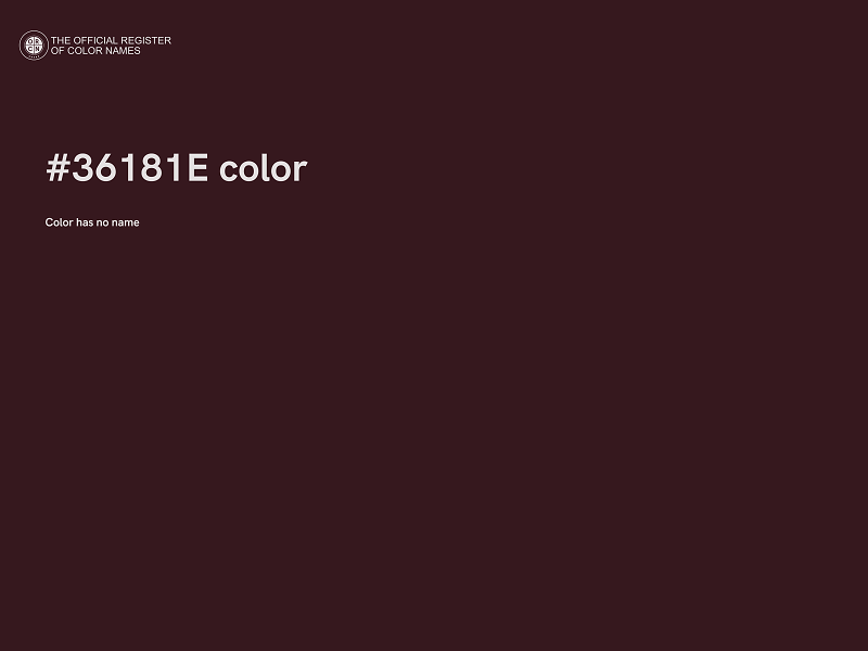 #36181E color image