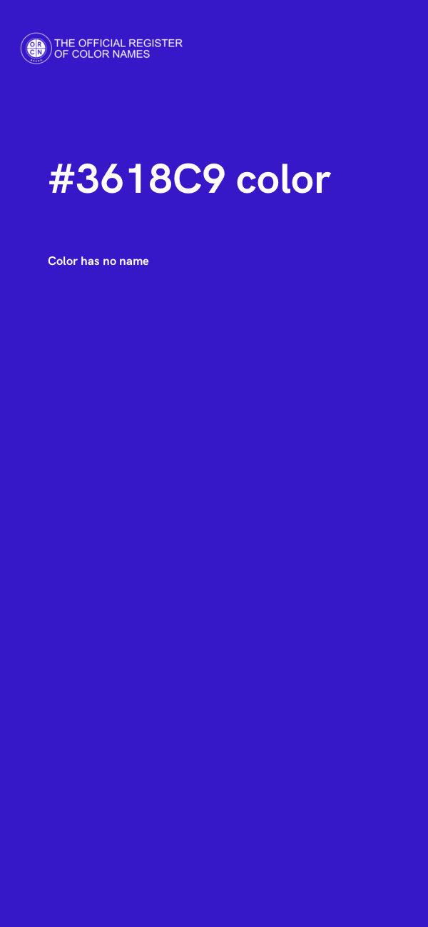 #3618C9 color image