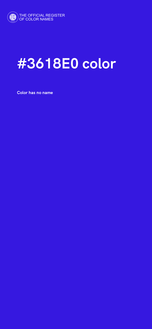 #3618E0 color image