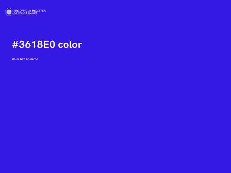 #3618E0 color image