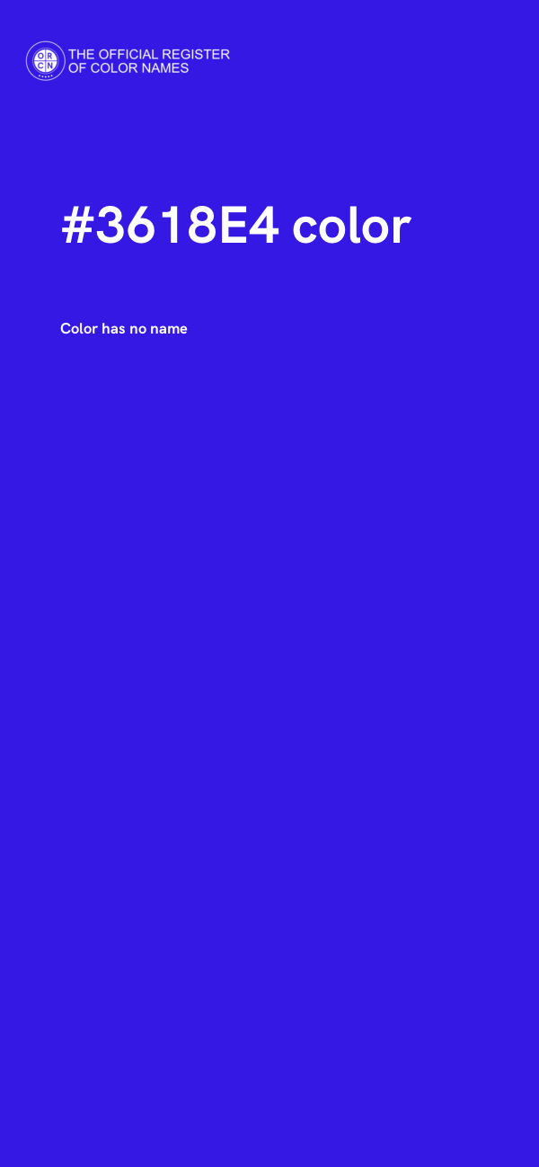 #3618E4 color image
