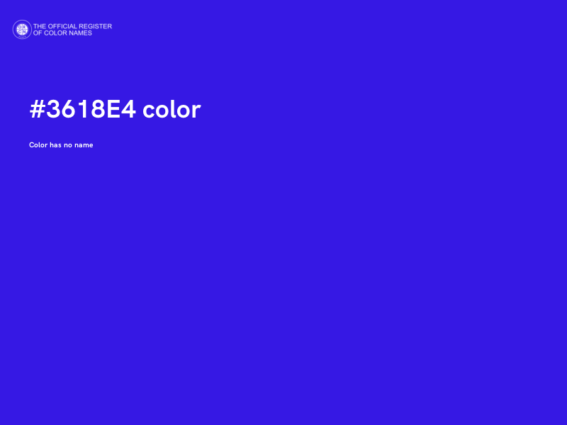 #3618E4 color image