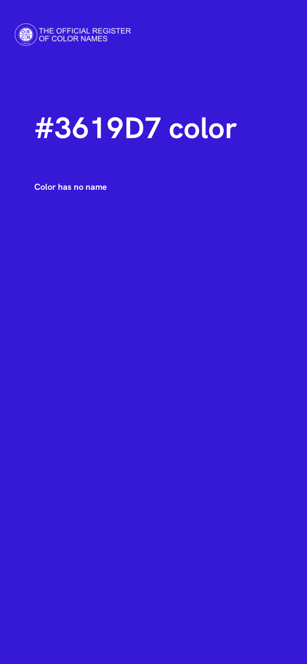 #3619D7 color image