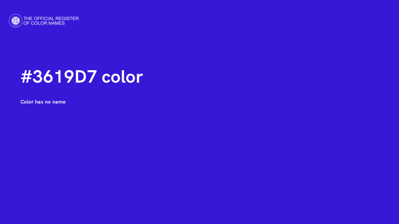 #3619D7 color image