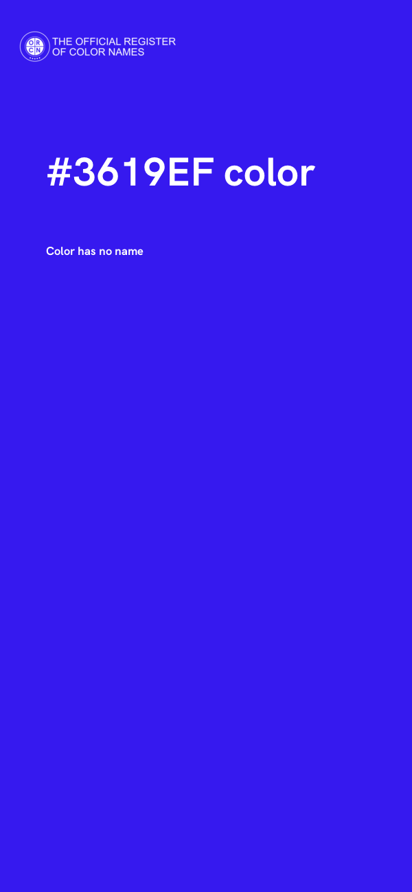 #3619EF color image