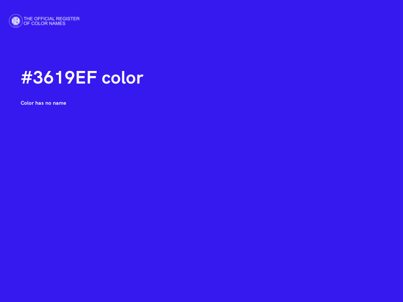 #3619EF color image