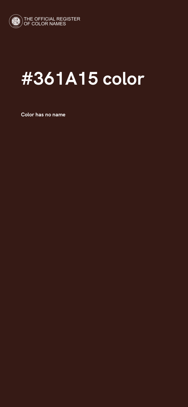 #361A15 color image
