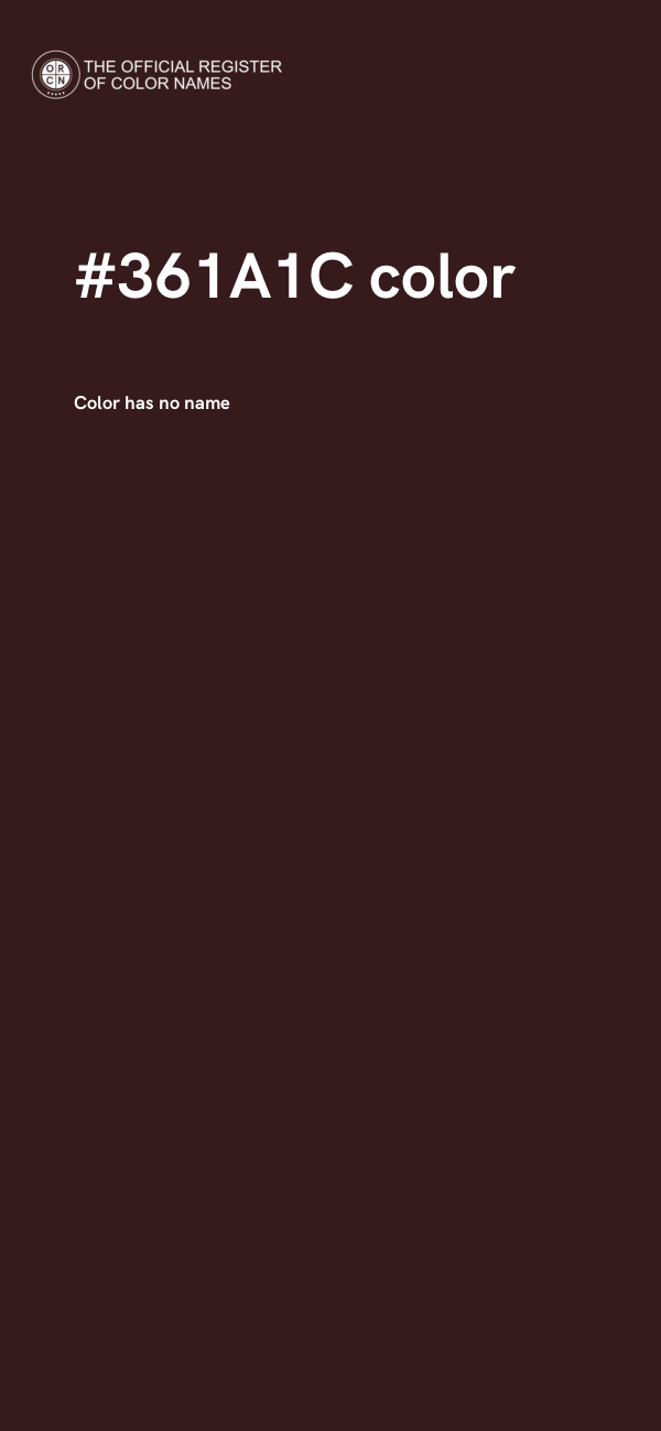 #361A1C color image