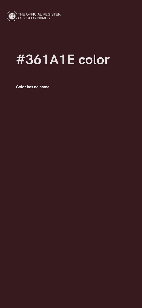 #361A1E color image