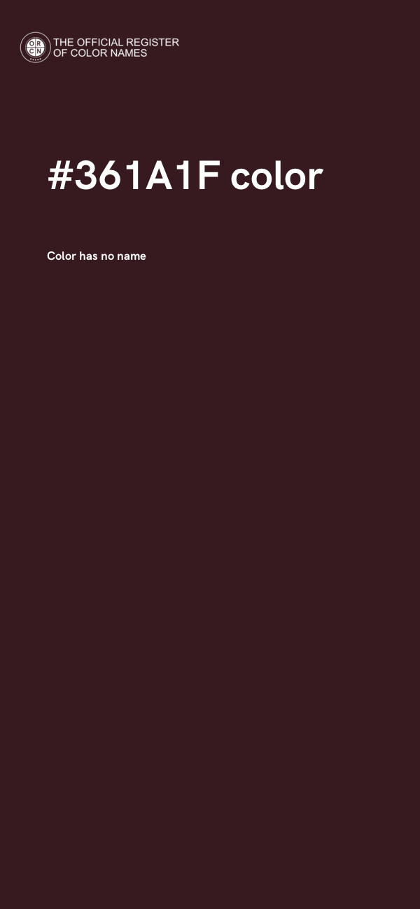 #361A1F color image