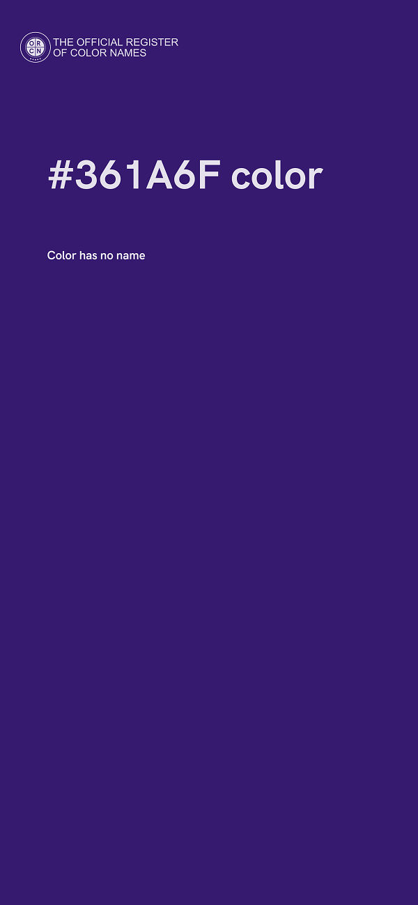 #361A6F color image