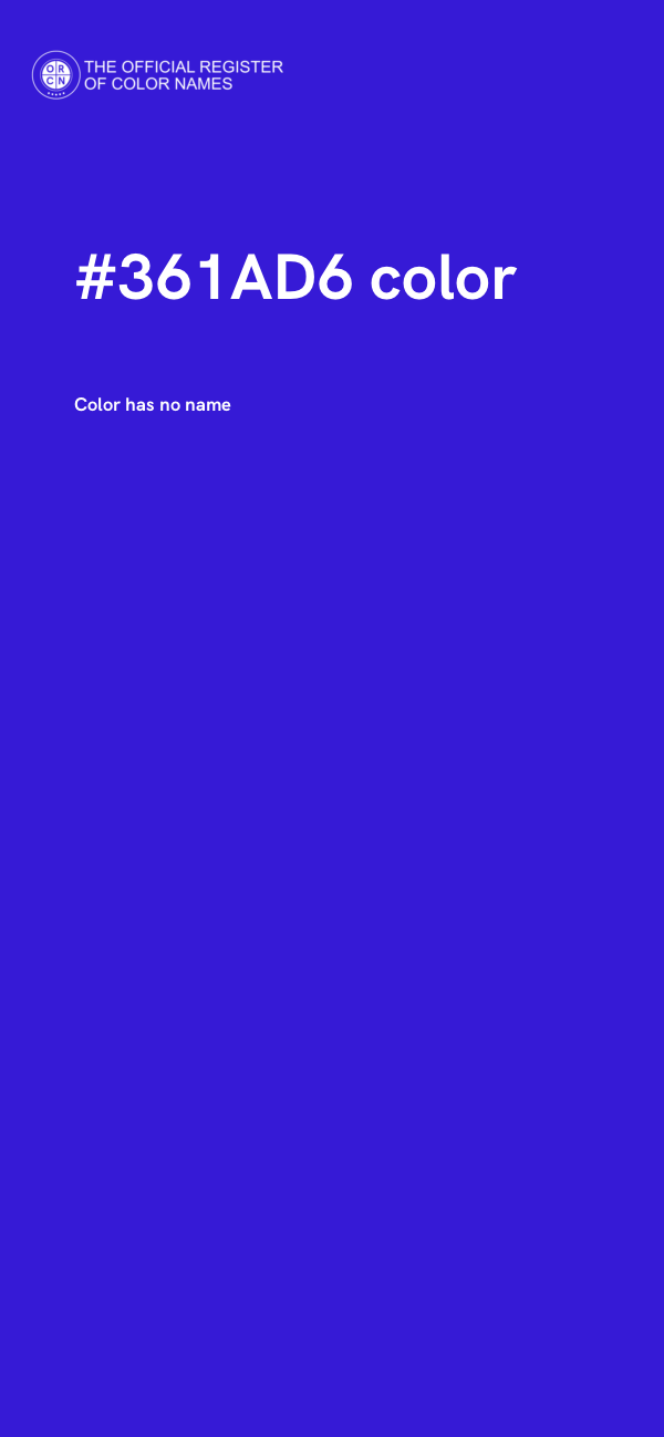 #361AD6 color image