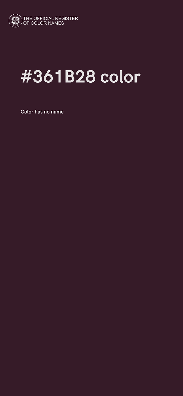 #361B28 color image