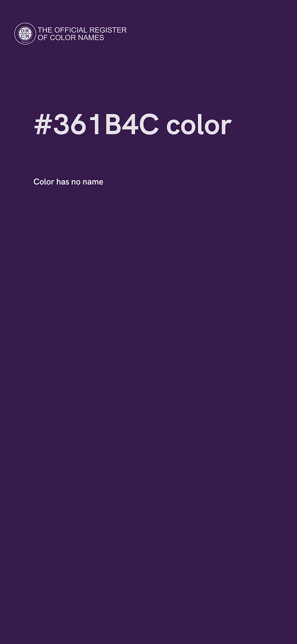 #361B4C color image