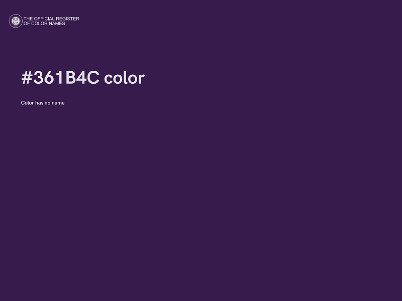 #361B4C color image