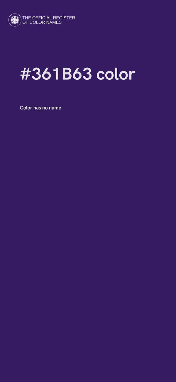 #361B63 color image