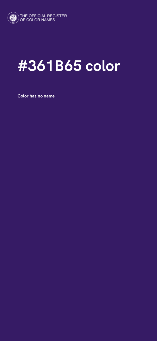 #361B65 color image